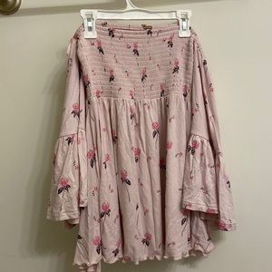 Free People off the shoulder bell sleeve top